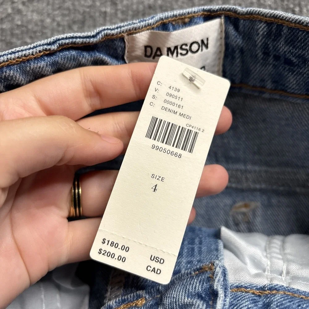 Anthropologie Damson Madder Tovie Laser Check Jeans Women's US 4 UK 8 Indie NWT